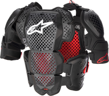 A 10 V2 Full Chest Protector Anthracite/Black/Red Md/Lg