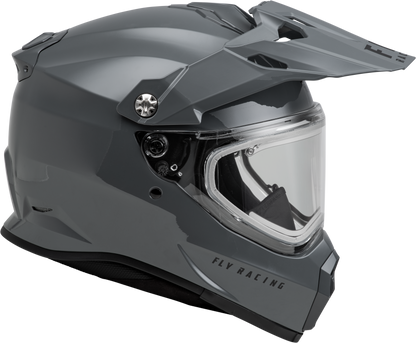 Trekker Cw Solid Helmet Elec Shld Grey Sm