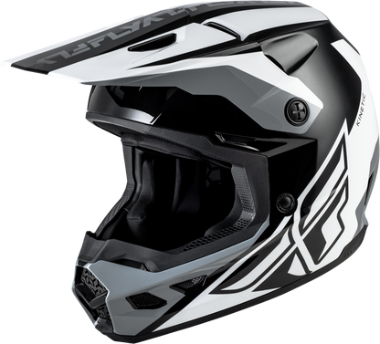Kinetic Crest Helmet Black/White/Grey Lg