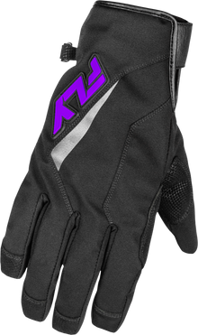 Title Long Gloves Black/Purple Sm