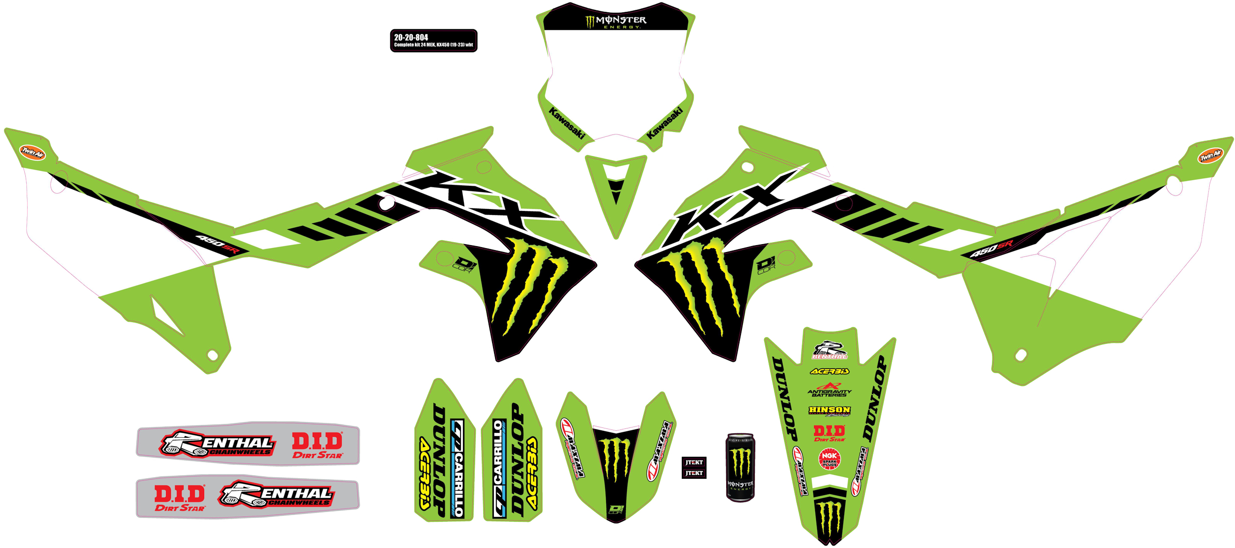 Complete Graphic Kit Kawasaki