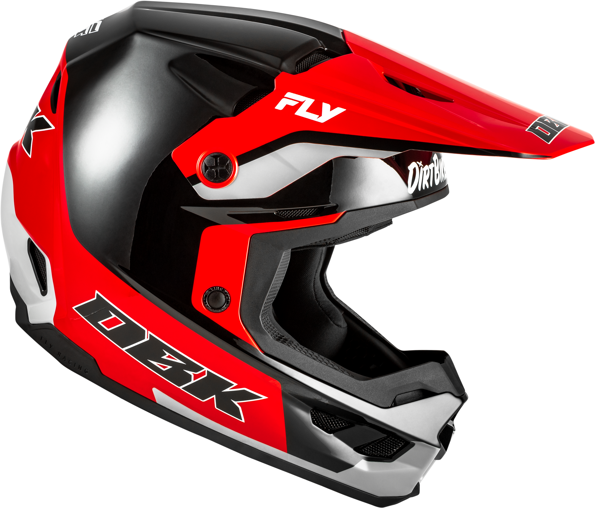 Kinetic Dbk Helmet Black/Red/Grey Sm