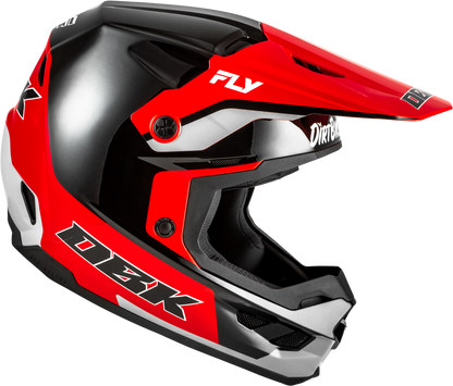 Kinetic Dbk Helmet Black/Red/Grey Sm