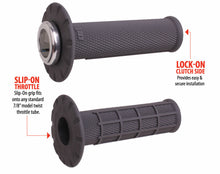 ODI Universal Lock On Grip Half Waffle - Graphite/Silver