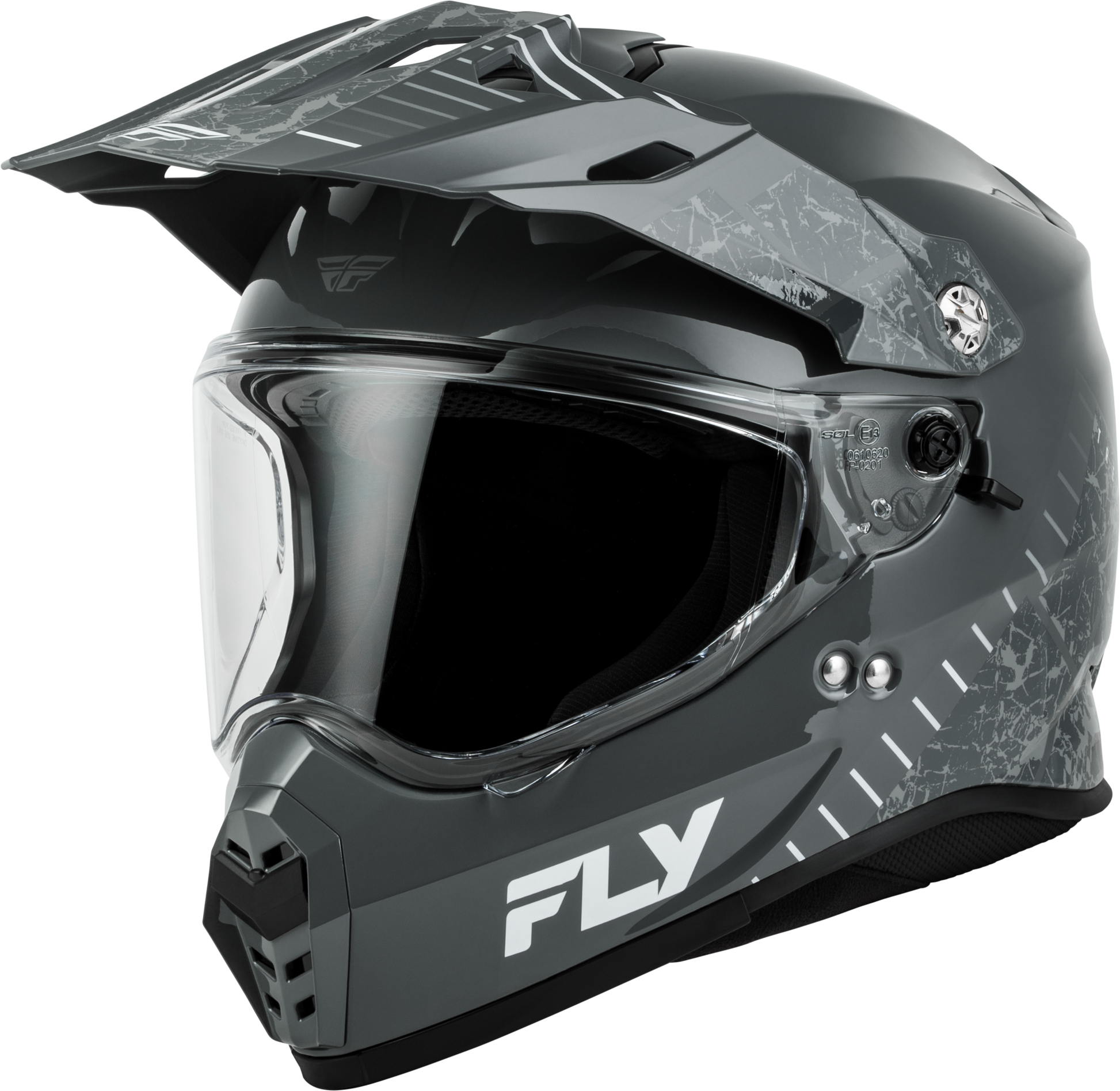 Fly Trekker Granite Helmet Grey/Grey Xl