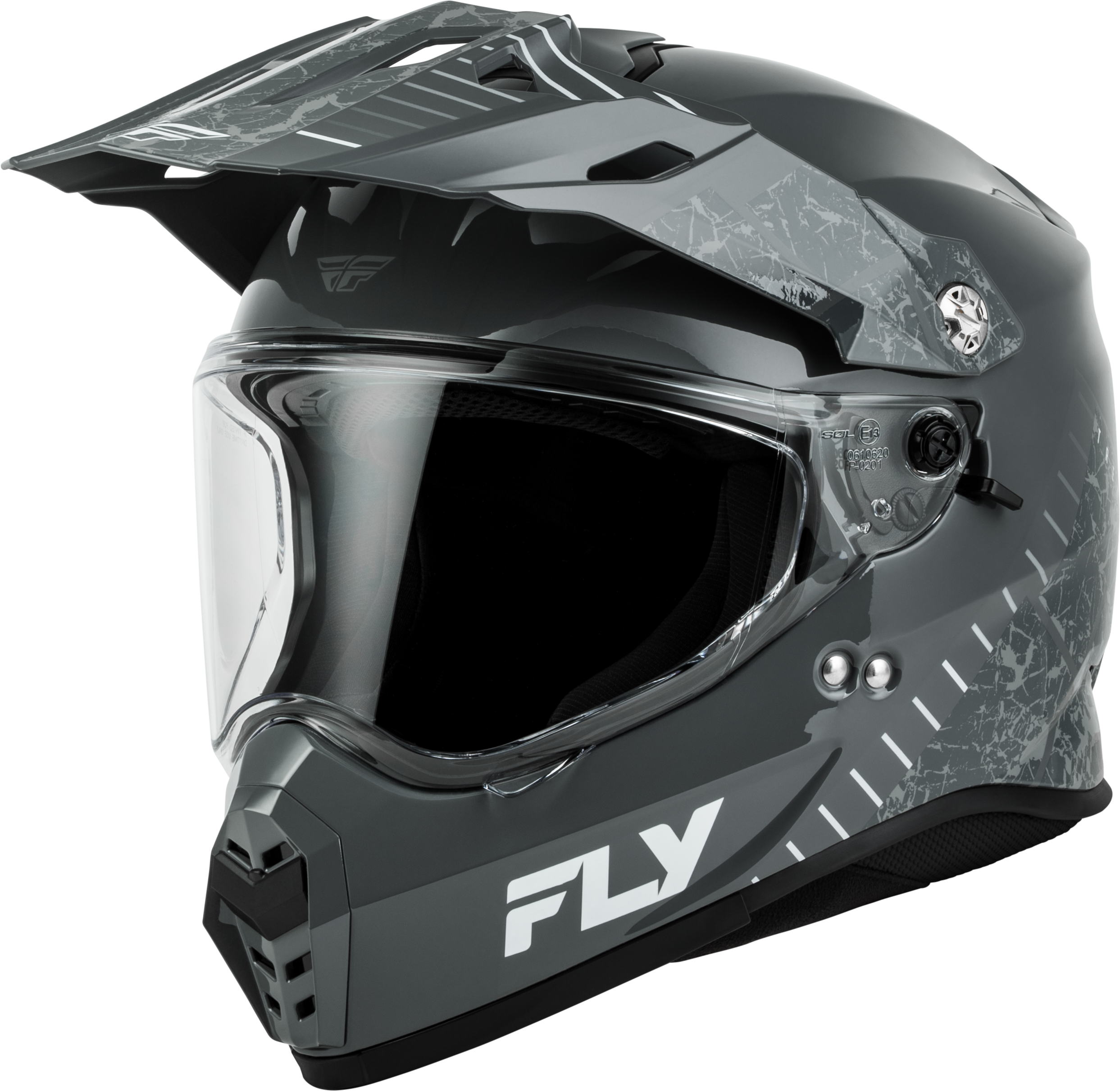 Fly Trekker Granite Helmet Grey/Grey Sm