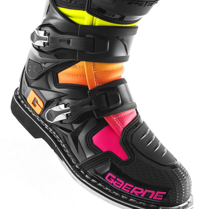 Sg12 Le Boots Black/Orange/Pink Sz 10