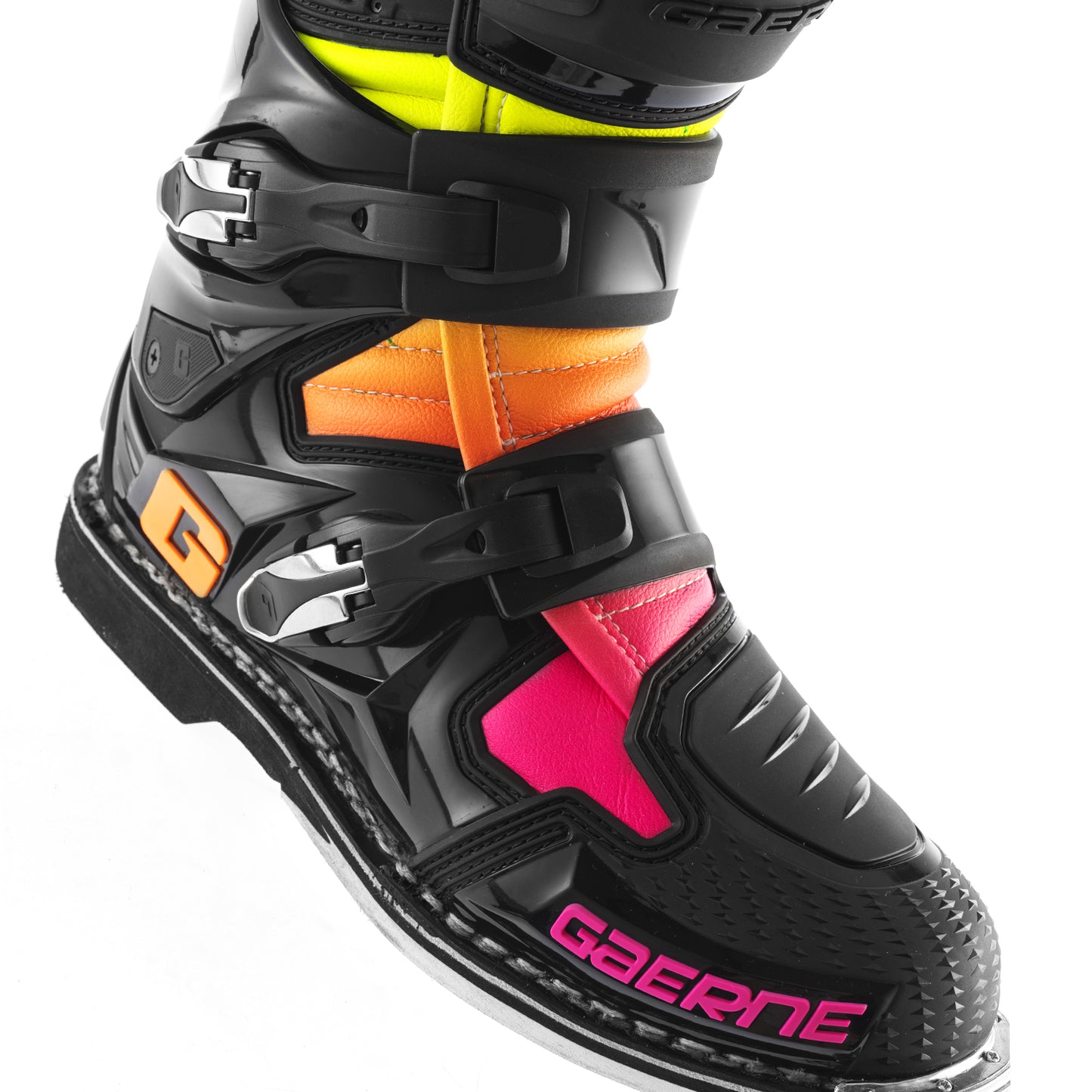 Sg12 Le Boots Black/Orange/Pink Sz 11