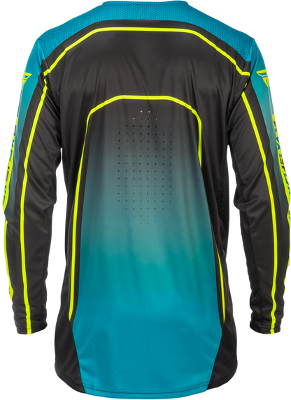 Rayce Bicycle Jersey Teal/Black/Lime Lg