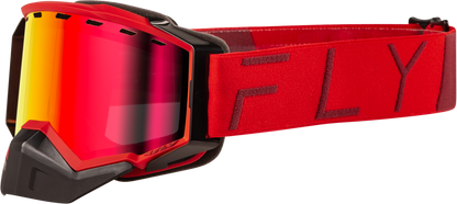 Zone Pro Snow Goggle Red W/ Red Mirror/Plrzd Smoke Lens