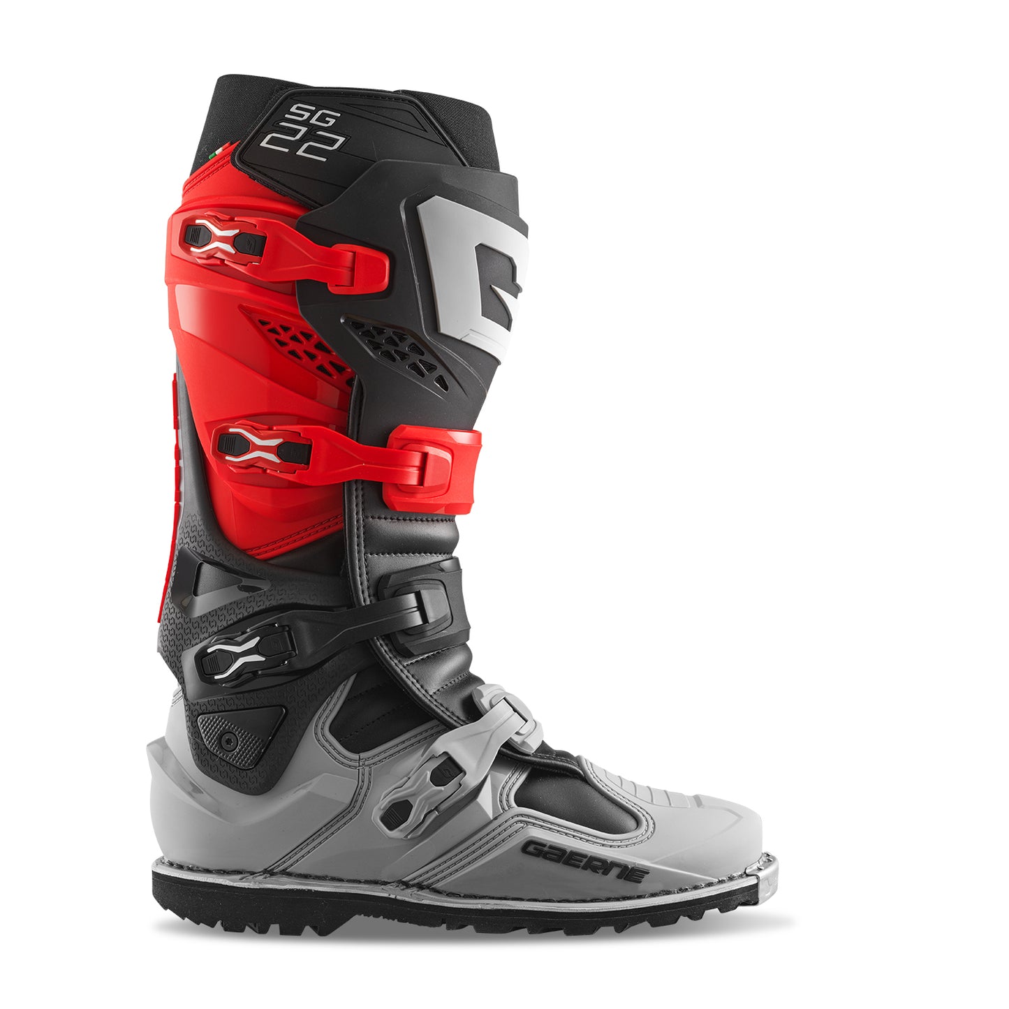 Sg22 Gore Tex Enduro Le Boots Red/Black/Grey Sz 10