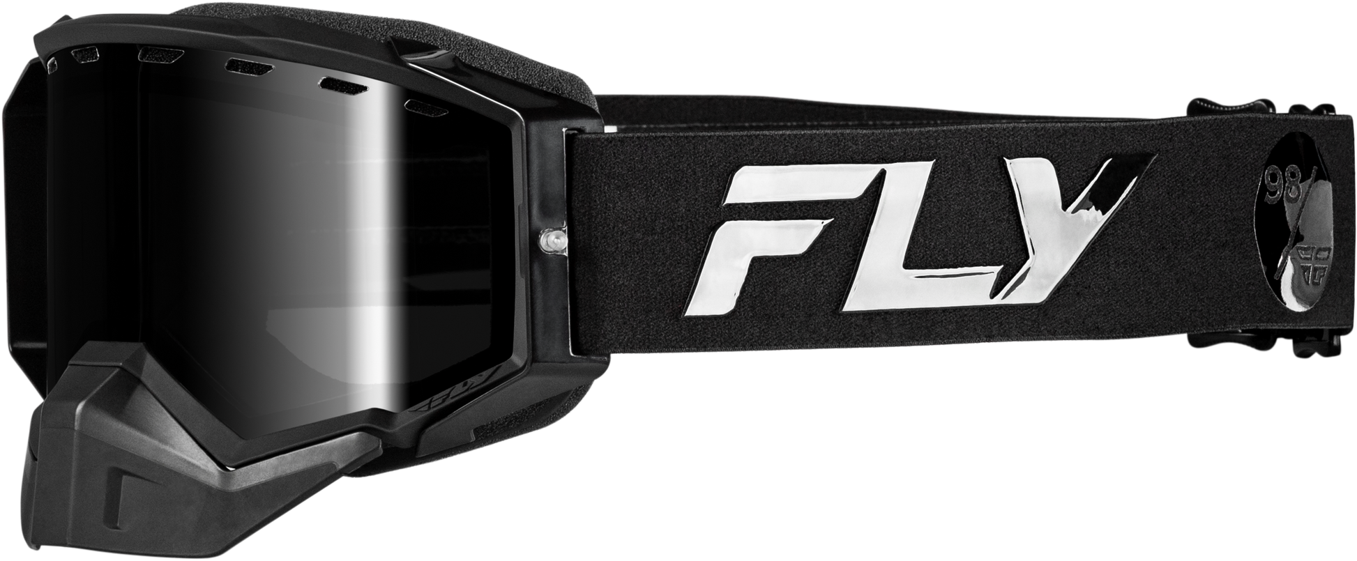 Zone Elite Snw Goggle Blk/Blk W/Blk Mir/Plrzd Smoke Lens