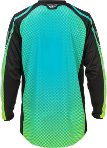 F 16 Jersey Aqua/Black/White Md
