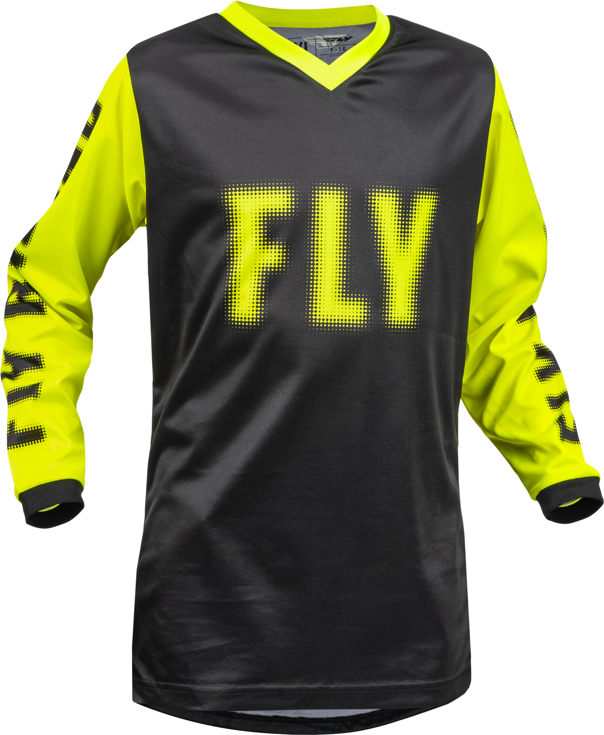Youth F 16 Jersey Black/Hi Vis Yx