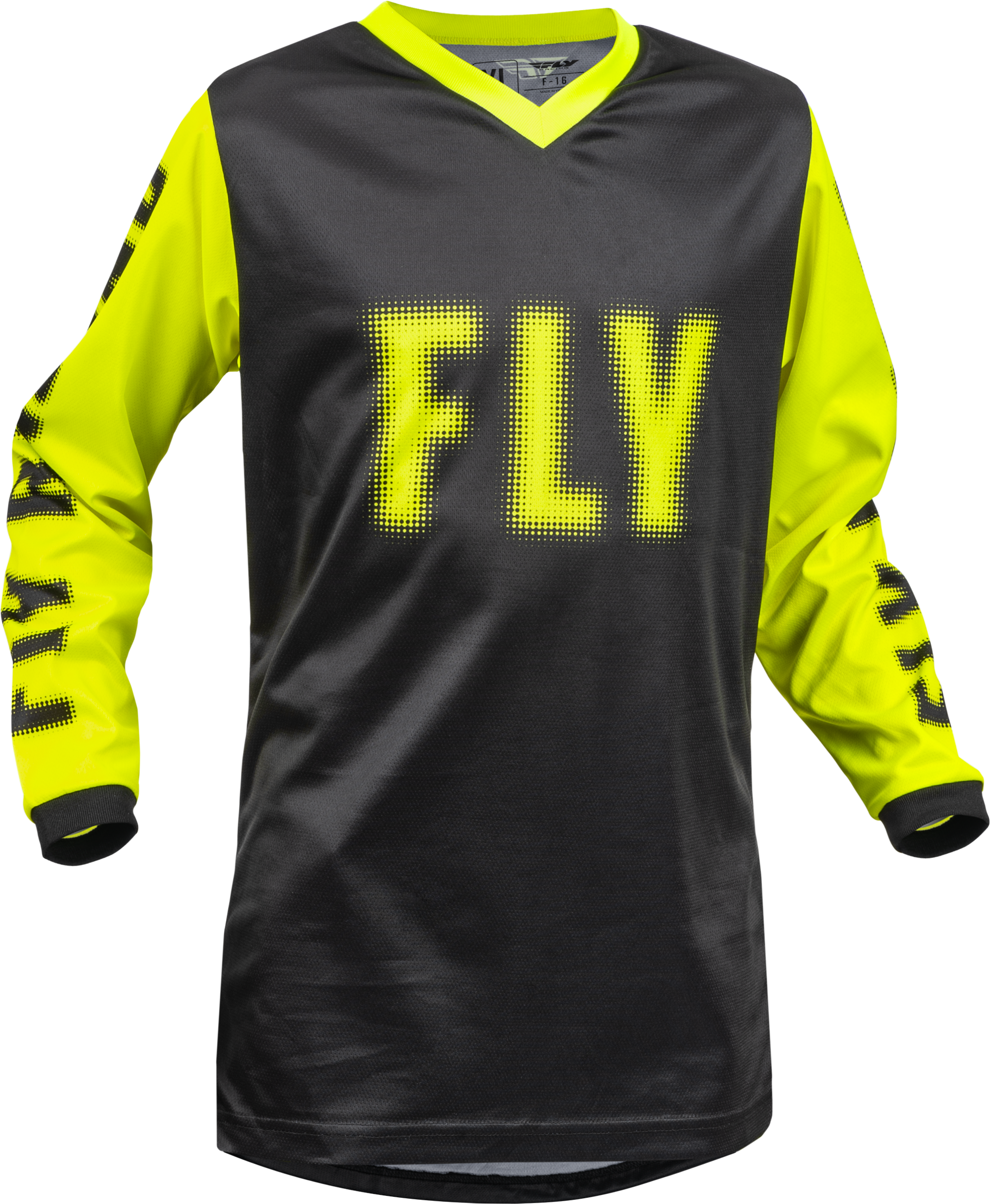 Youth F 16 Jersey Black/Hi Vis Ys