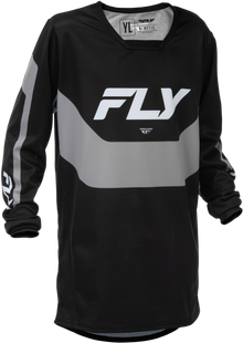 Youth Kinetic Jersey Black/Grey Yxl