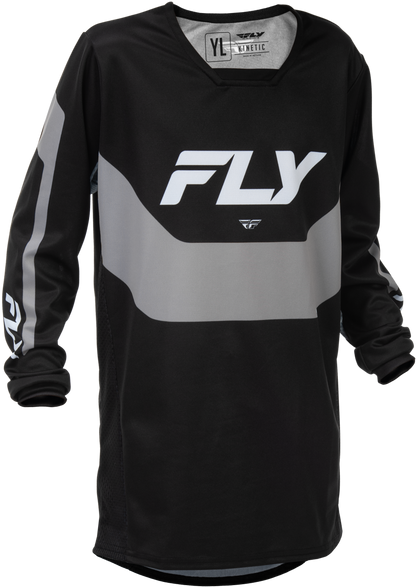 Youth Kinetic Jersey Black/Grey Ym