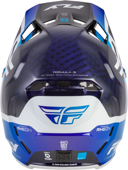 Formula S Carbon Byte Helmet Blue Carbon/Blue/White Lg