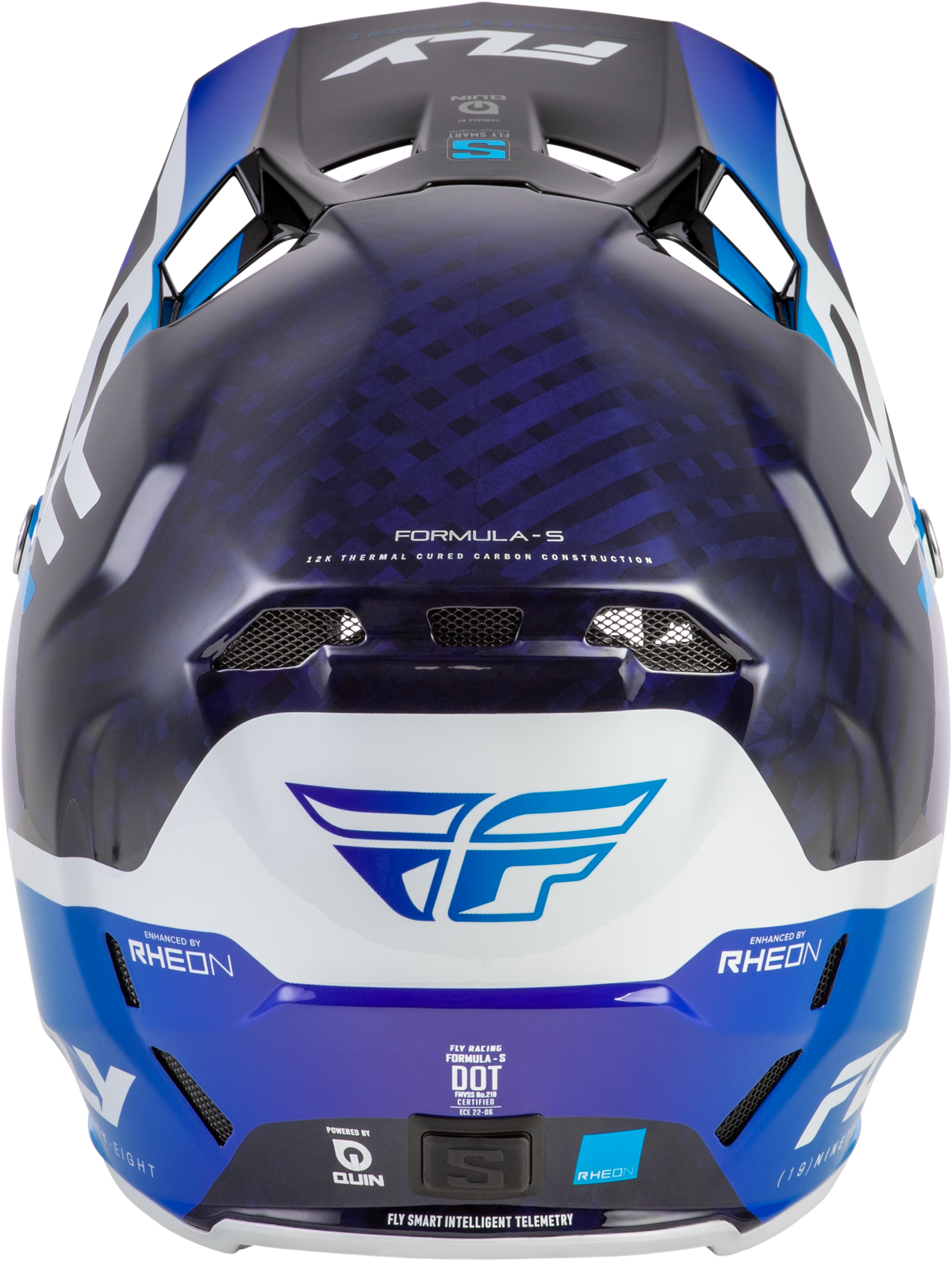 Formula S Carbon Byte Helmet Blue Carbon/Blue/White Sm
