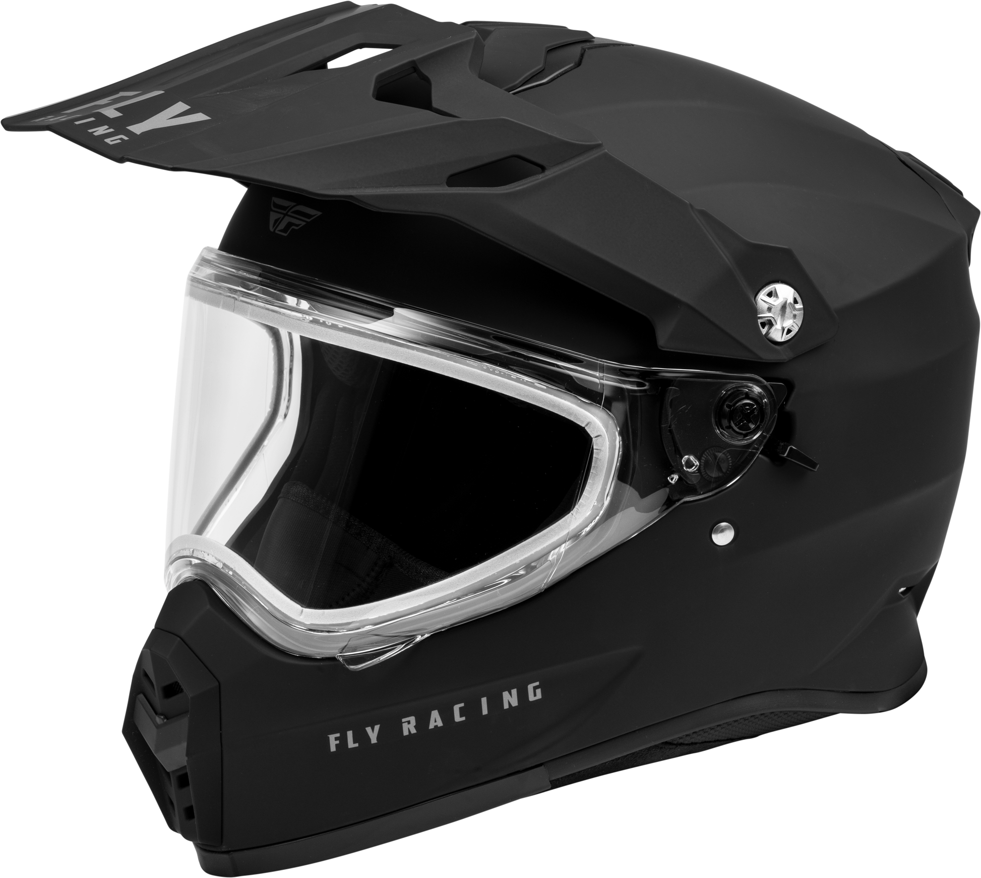 Trekker Cw Solid Helmet Dual Shld Matte Black Sm