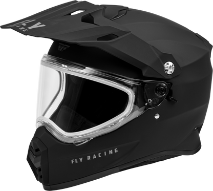 Trekker Cw Solid Helmet Dual Shld Matte Black Xs