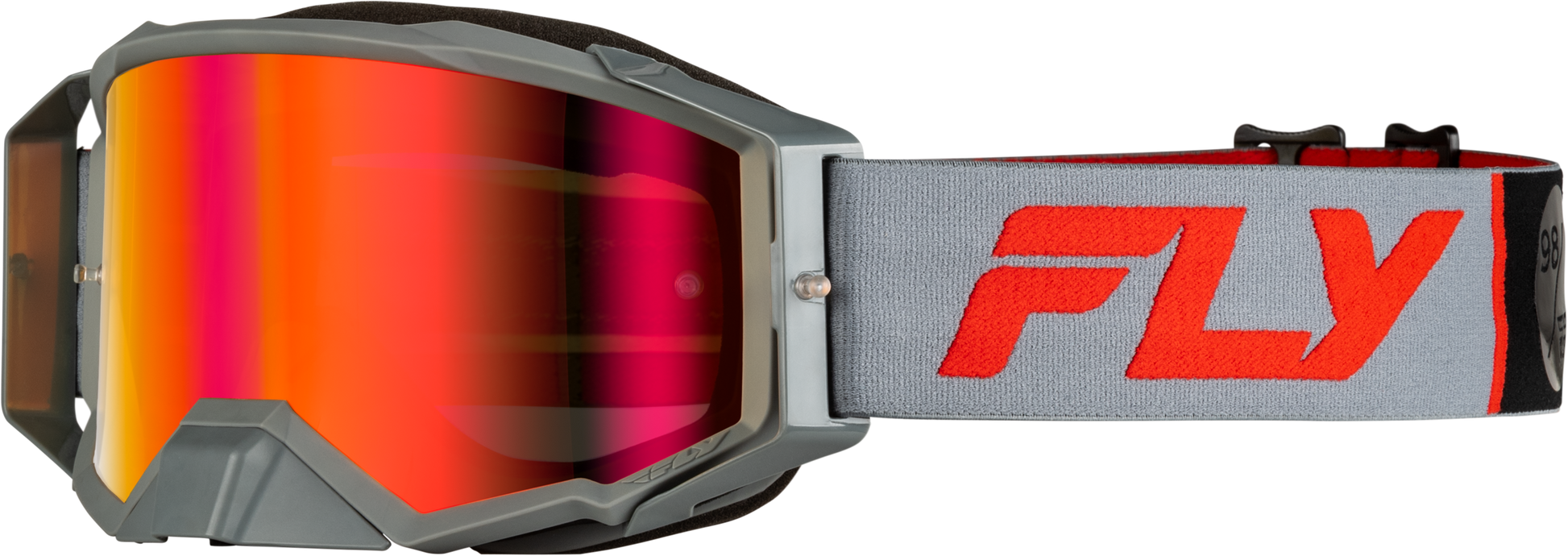 Zone Pro Goggle Grey/Red W/ Light Red Mirror/Amber Lens