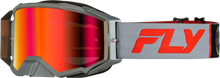 Zone Pro Goggle Grey/Red W/ Light Red Mirror/Amber Lens