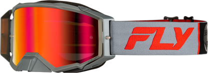 Zone Pro Goggle Grey/Red W/ Light Red Mirror/Amber Lens