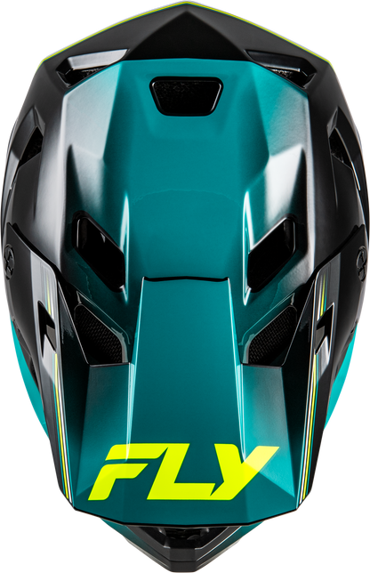 Yth Rayce Repeat Bicycle Hlmt Black/Teal/Hi Vis Ys