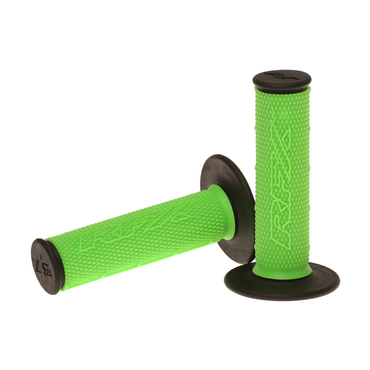 Dual Compound Grips Green With Black Ends