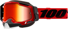 Racecraft 2 Snowmobile Goggle Red Mirror Red Lens