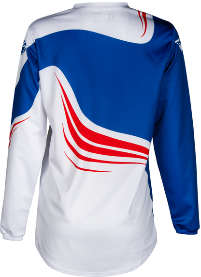 Youth F 16 Jersey Red/White/Blue Yxl