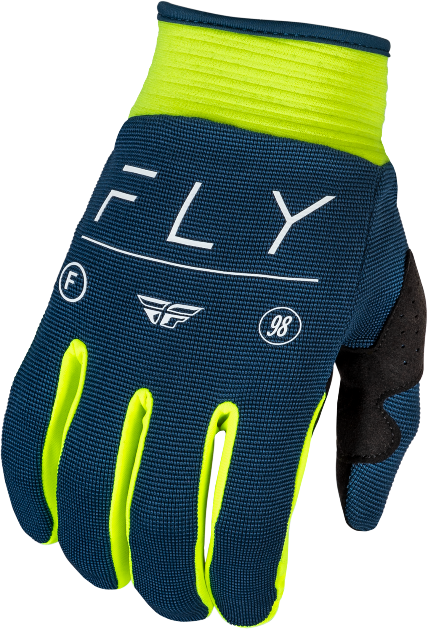 Youth F 16 Gloves Navy/Hi Vis/White Y3xs