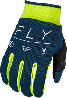 Youth F 16 Gloves Navy/Hi Vis/White Y2xs