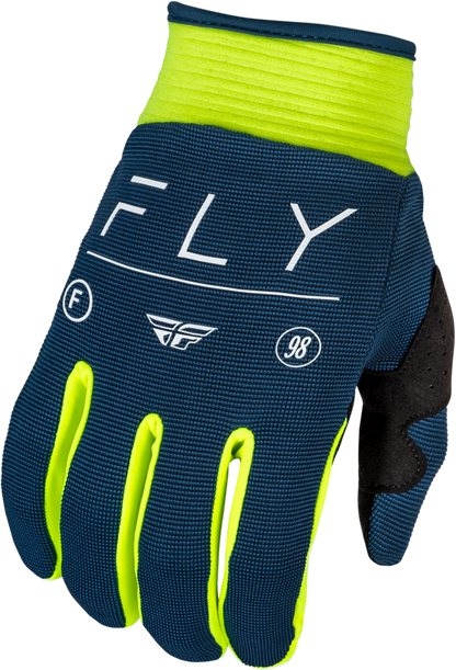 Youth F 16 Gloves Navy/Hi Vis/White Y2xs