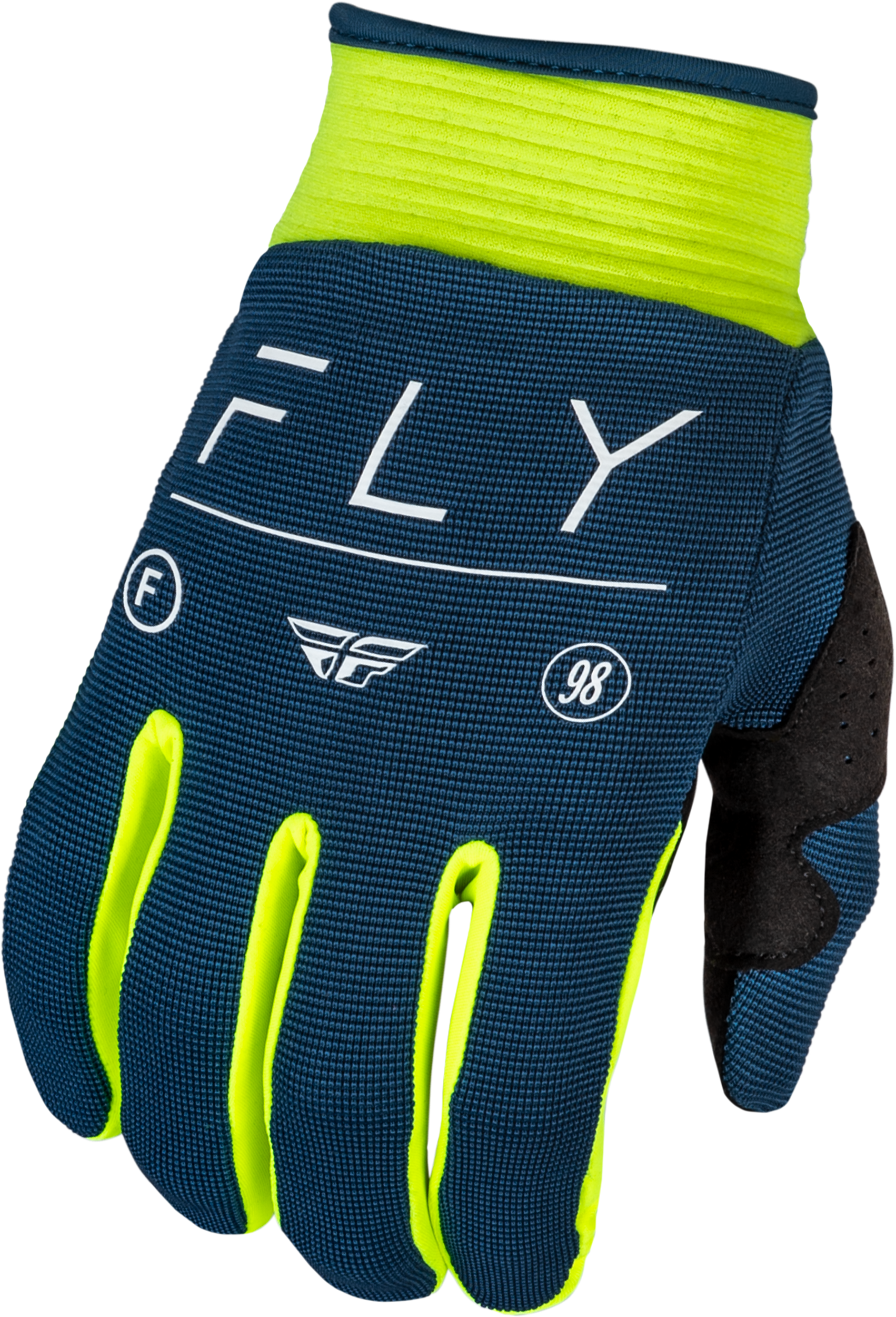 Youth F 16 Gloves Navy/Hi Vis/White Ym