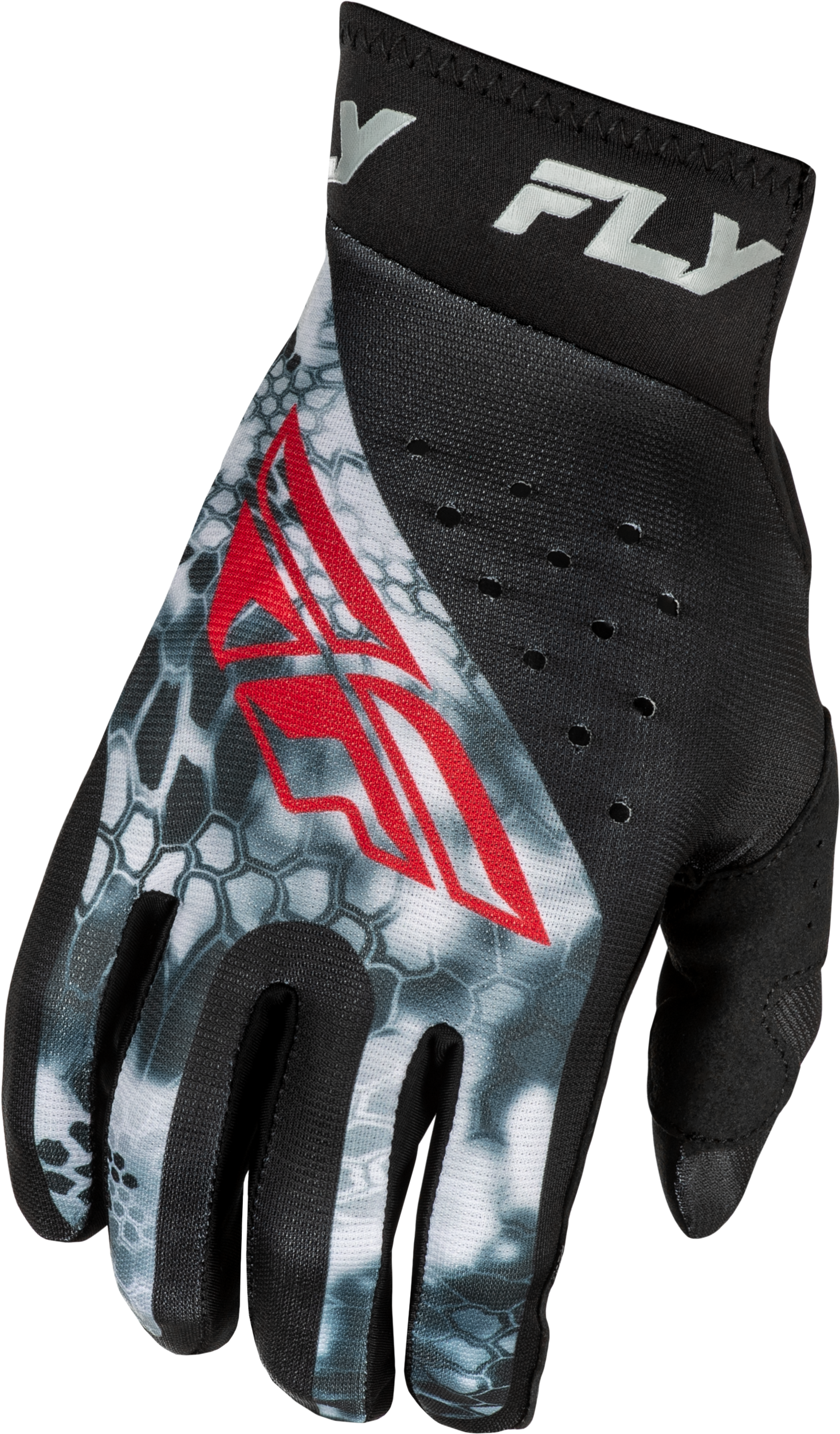 Pro Lite Kryptek Gloves Black/Red/Grey 3x