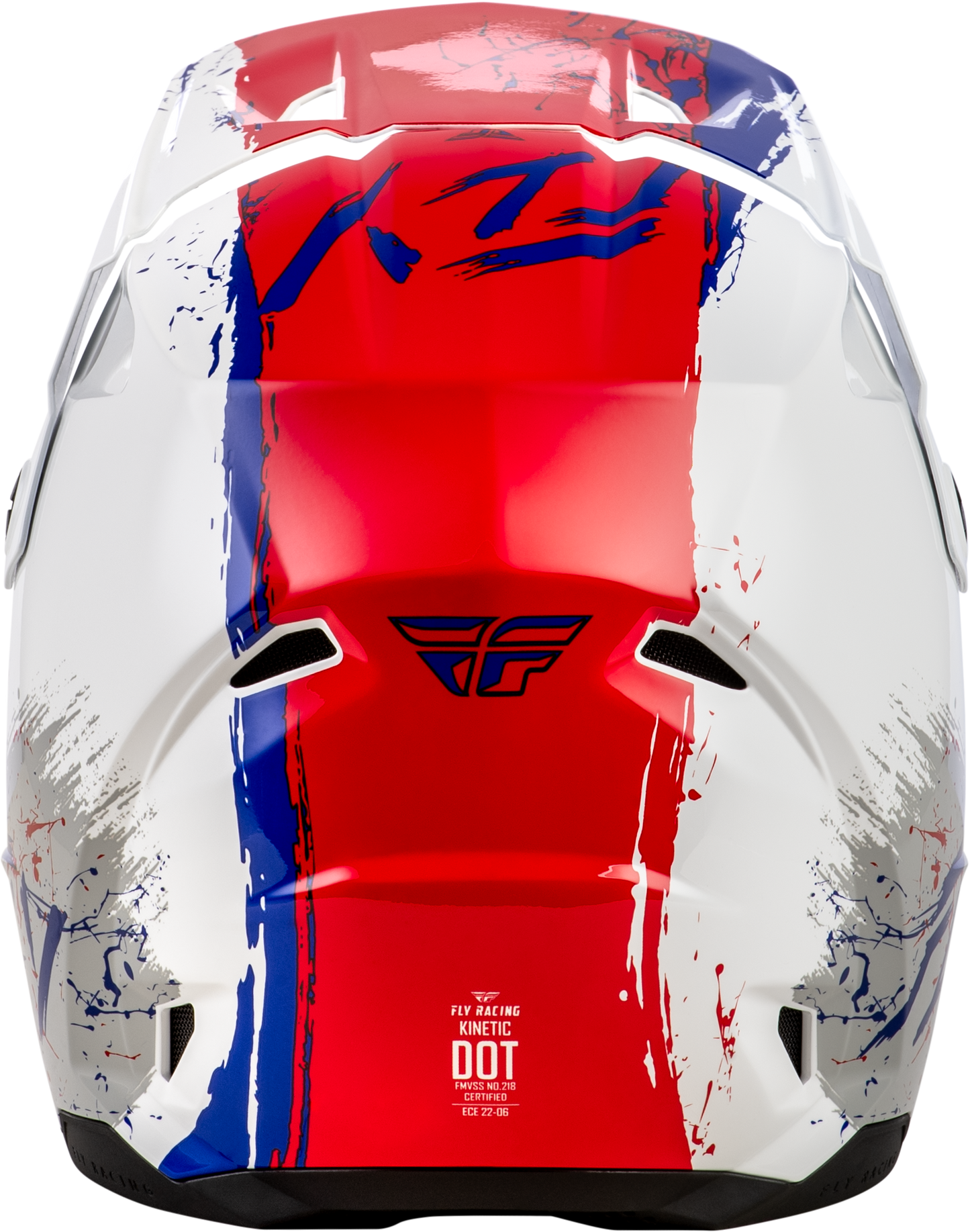 Youth Kinetic Drip Helmet Red/White/Blue Ym