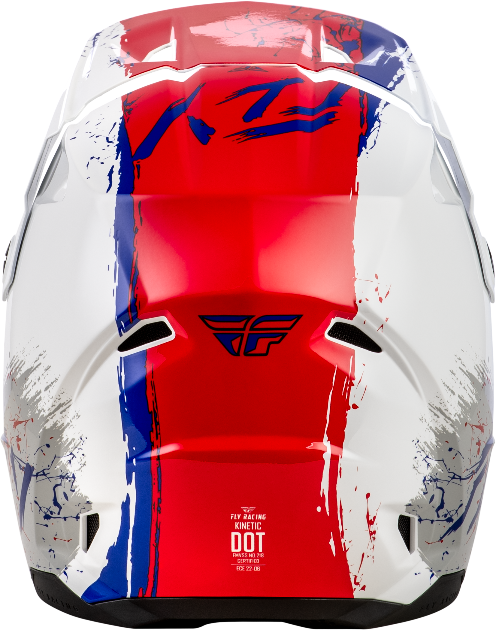 Youth Kinetic Drip Helmet Red/White/Blue Ys
