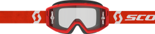 Primal Goggle Red/White Clear Works