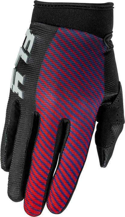 Youth F 16 Gloves Black/Red/Purple Ys