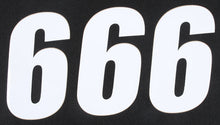 Number 6 White 6" 3/Pk