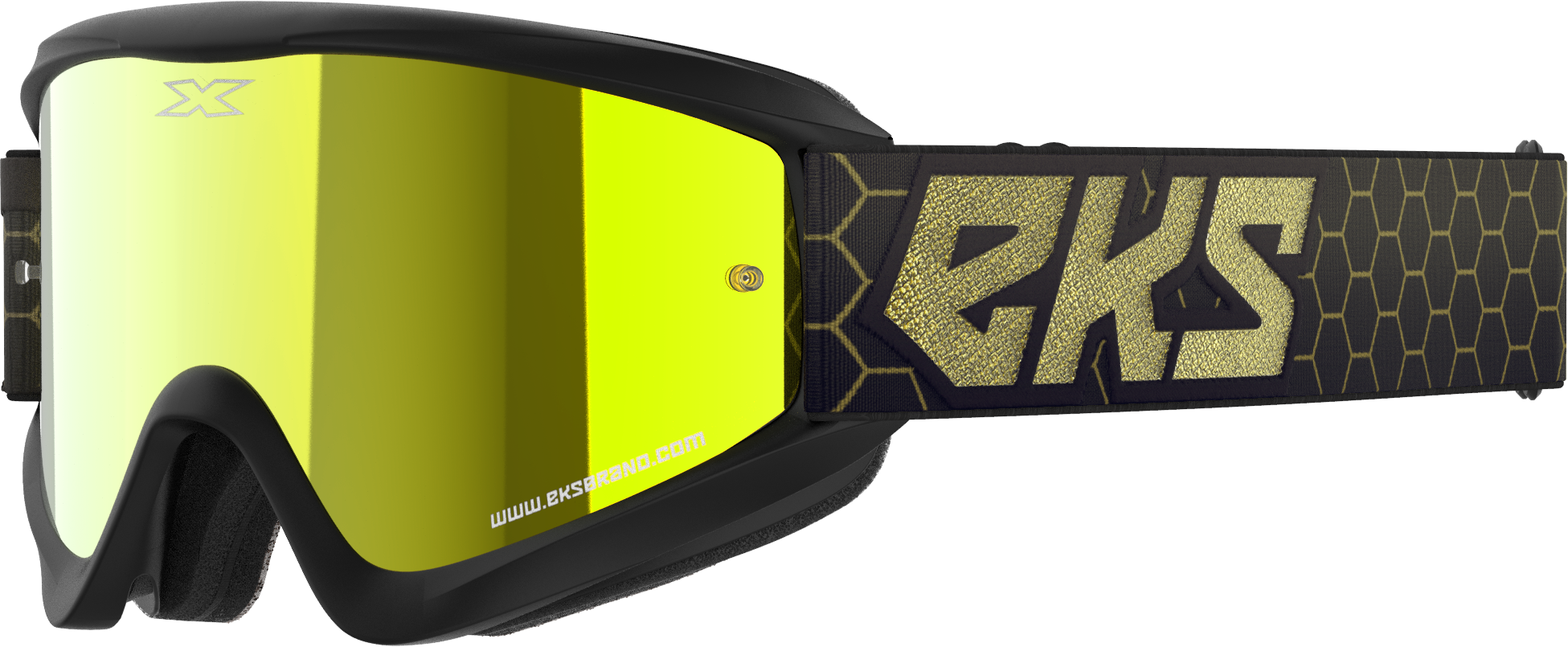 Flat Out Mirror Goggle Blk/Gld Metallic Gold Mirror