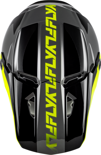 Kinetic Crest Helmet Grey/Black/Hi Vis Md