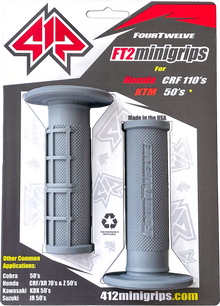 Pee Wee / Pit Bike Mini Grips 7/8" (Grey)