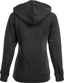 Women's Fly Corporate Zip Up Hoodie Black Lg