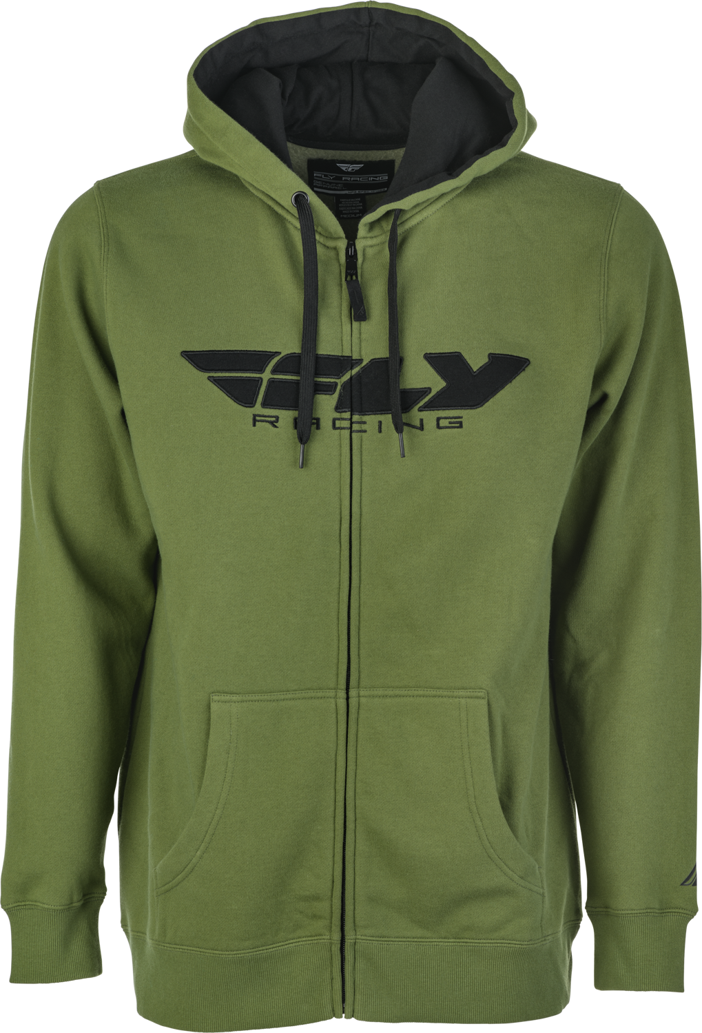 Fly Corporate Zip Up Hoodie Olive Md