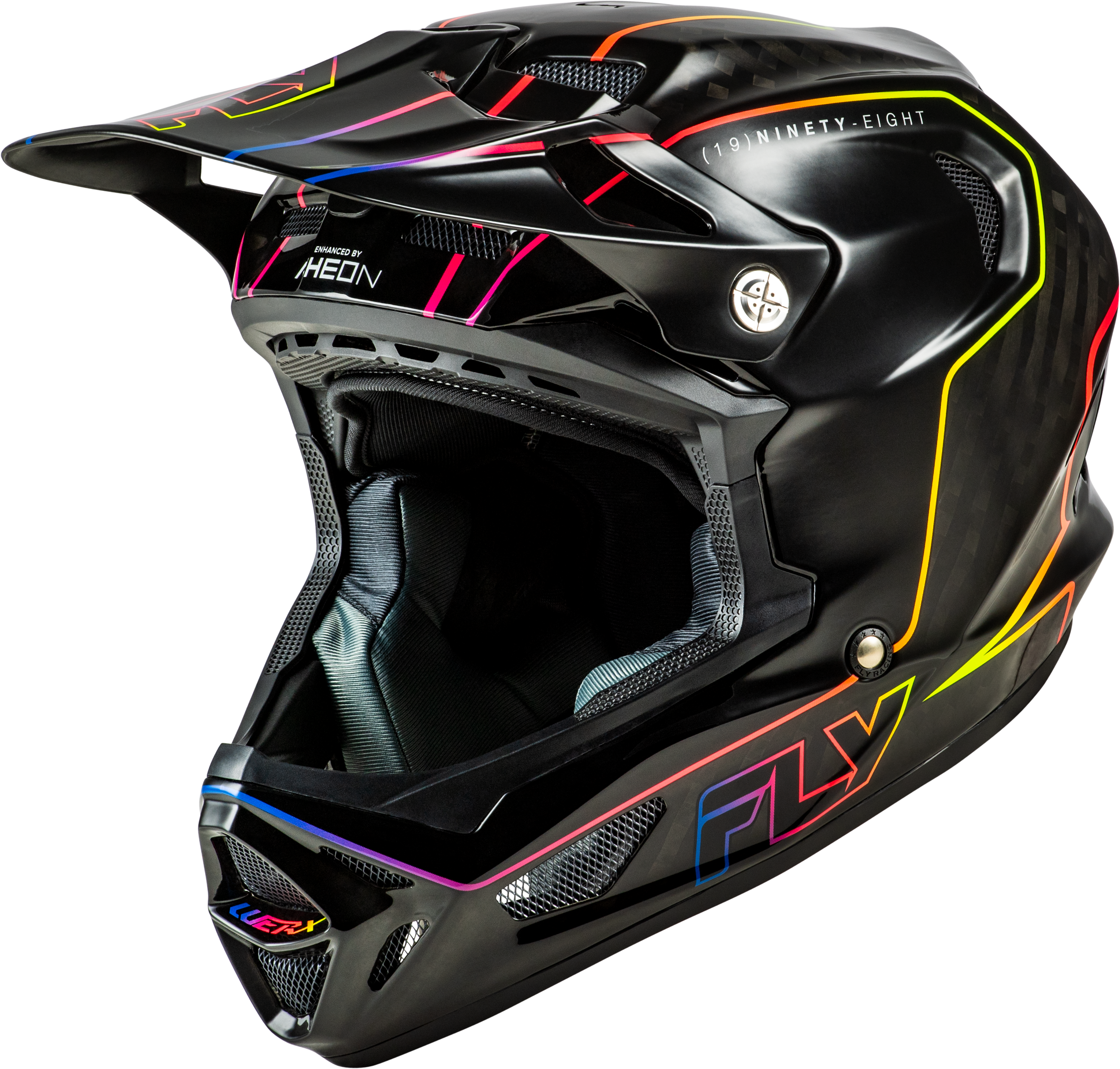 Werx R Flow Carbon Helmet Black Carbon/Black/Multi Sm