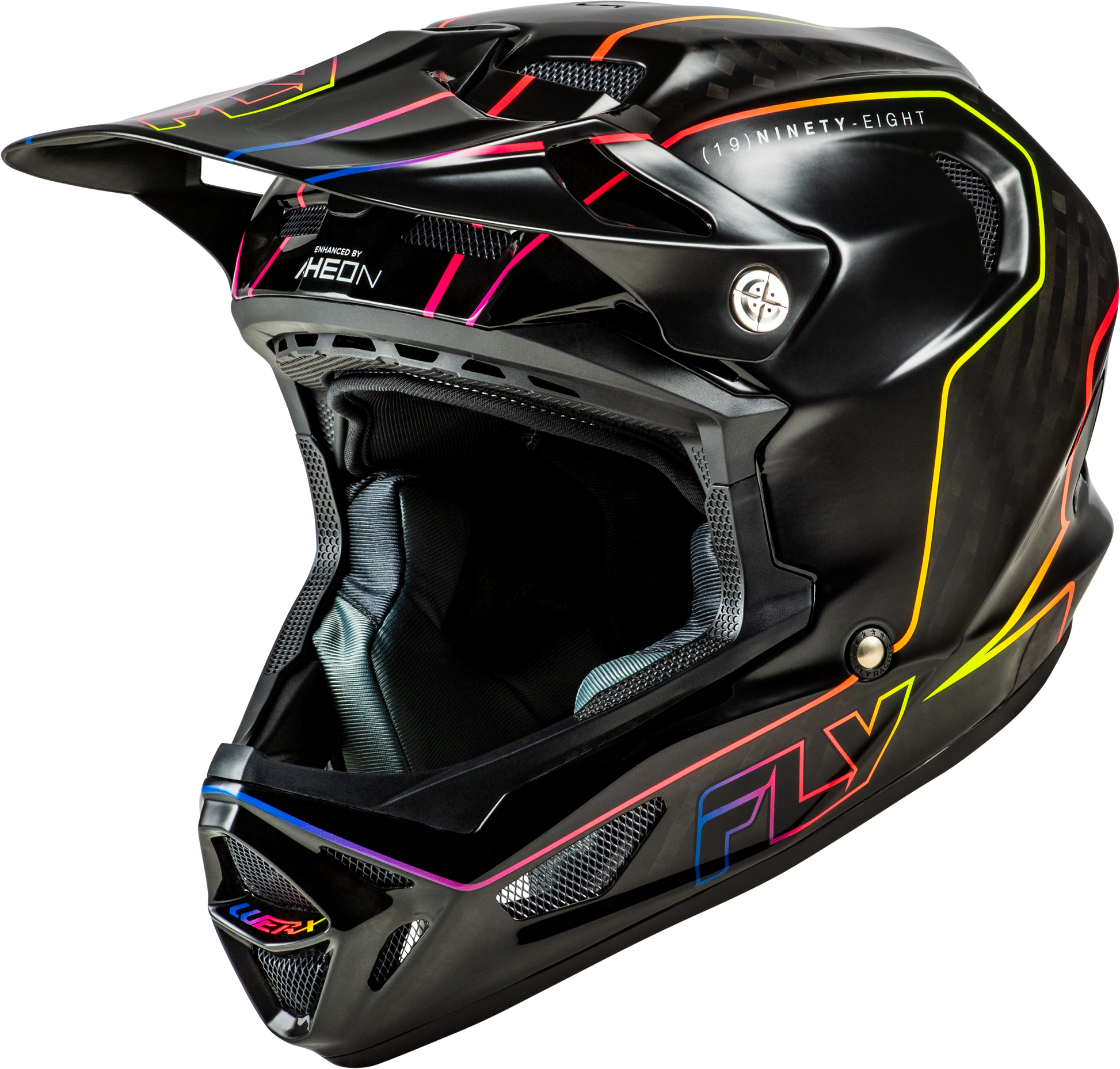 Werx R Flow Carbon Helmet Black Carbon/Black/Multi Lg