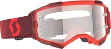 Fury Goggle Red Clear Works